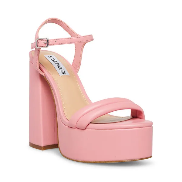 Tille Chunky Platform Mary Jane Vegan Leather Sandal Heels