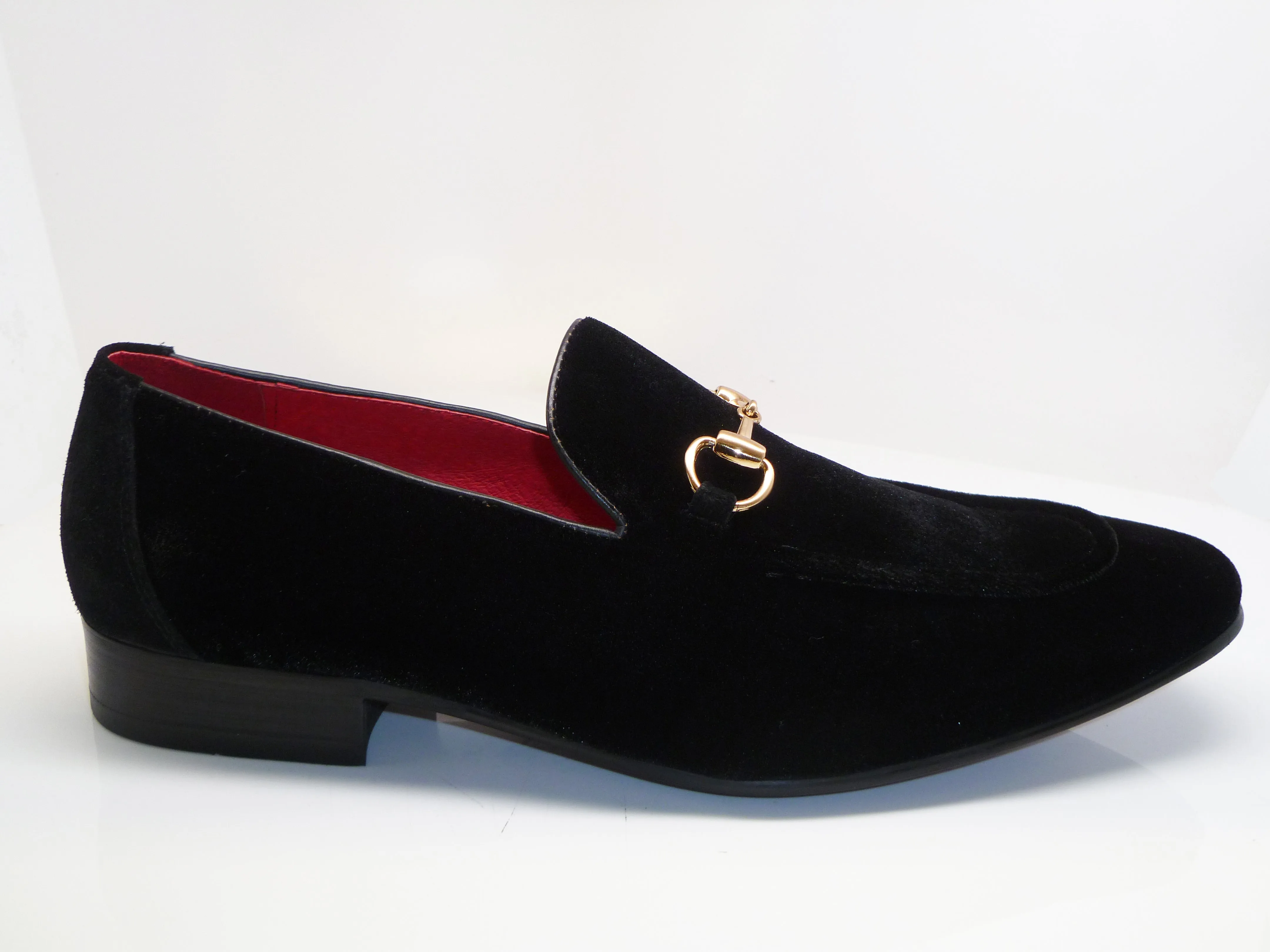 Velvet Slip-On Loafer Black