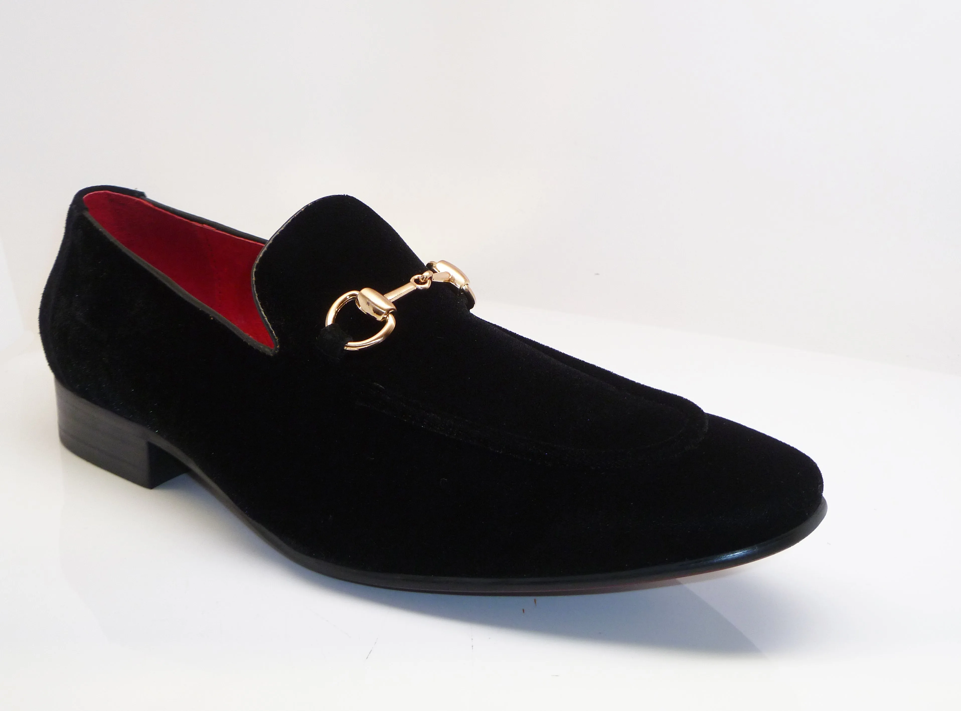 Velvet Slip-On Loafer Black