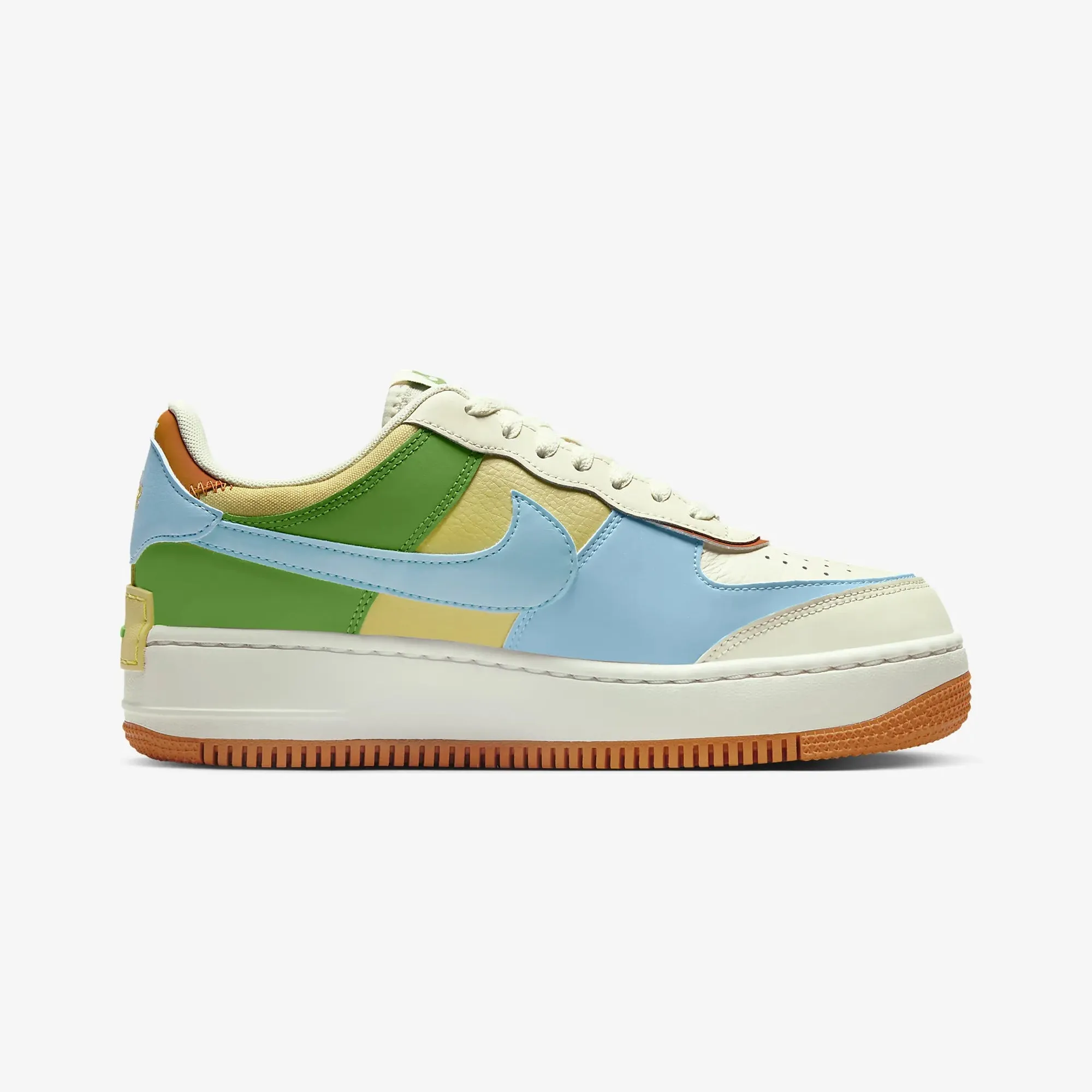 WMN'S AIR FORCE 1 SHADOW 'COCONUT MILK/MONARCH-AQUARIUS BLUE'