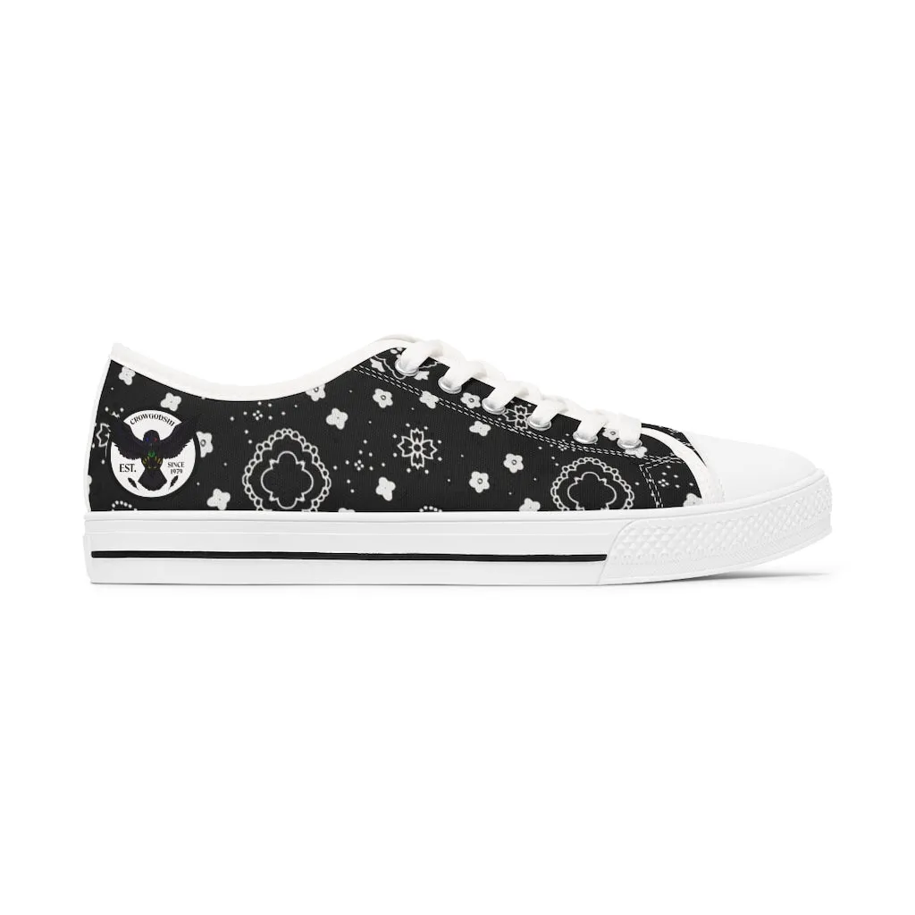 Women's Crowgodshi Black Colors Low Top Sneakers