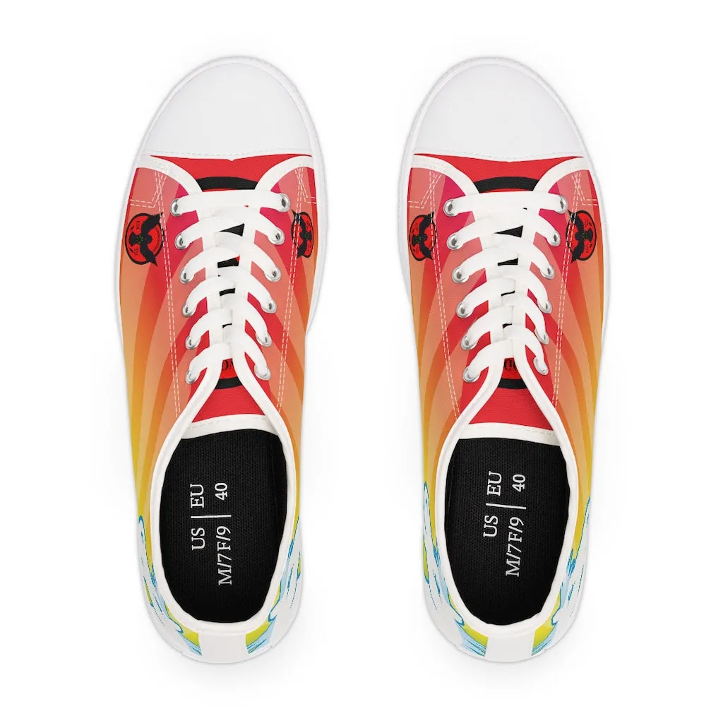 Women's Crowgodshi Rainbow Unicorn Low Top Sneakers