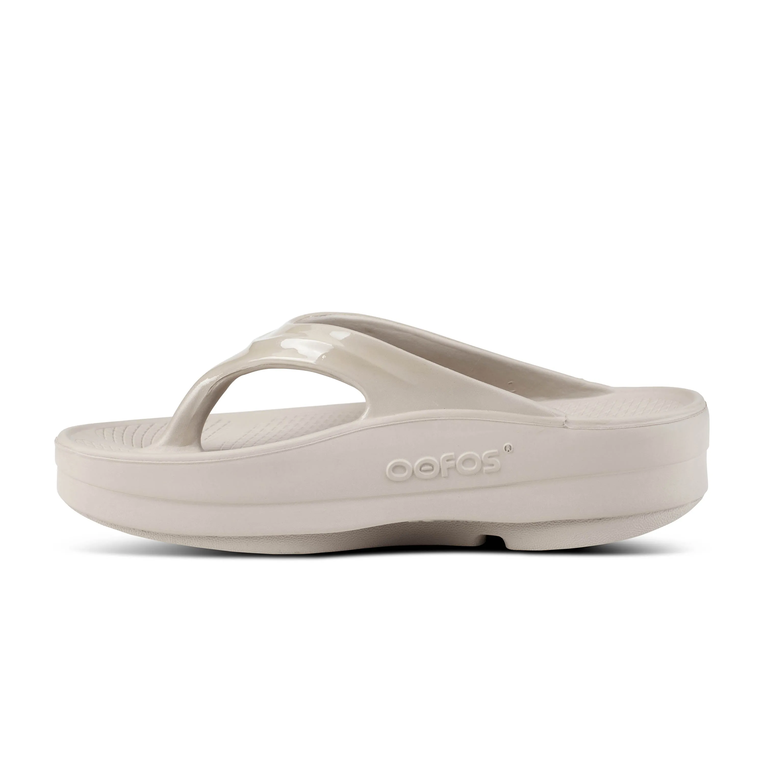 Women's Oofos OOmega Thong Color: Nomad