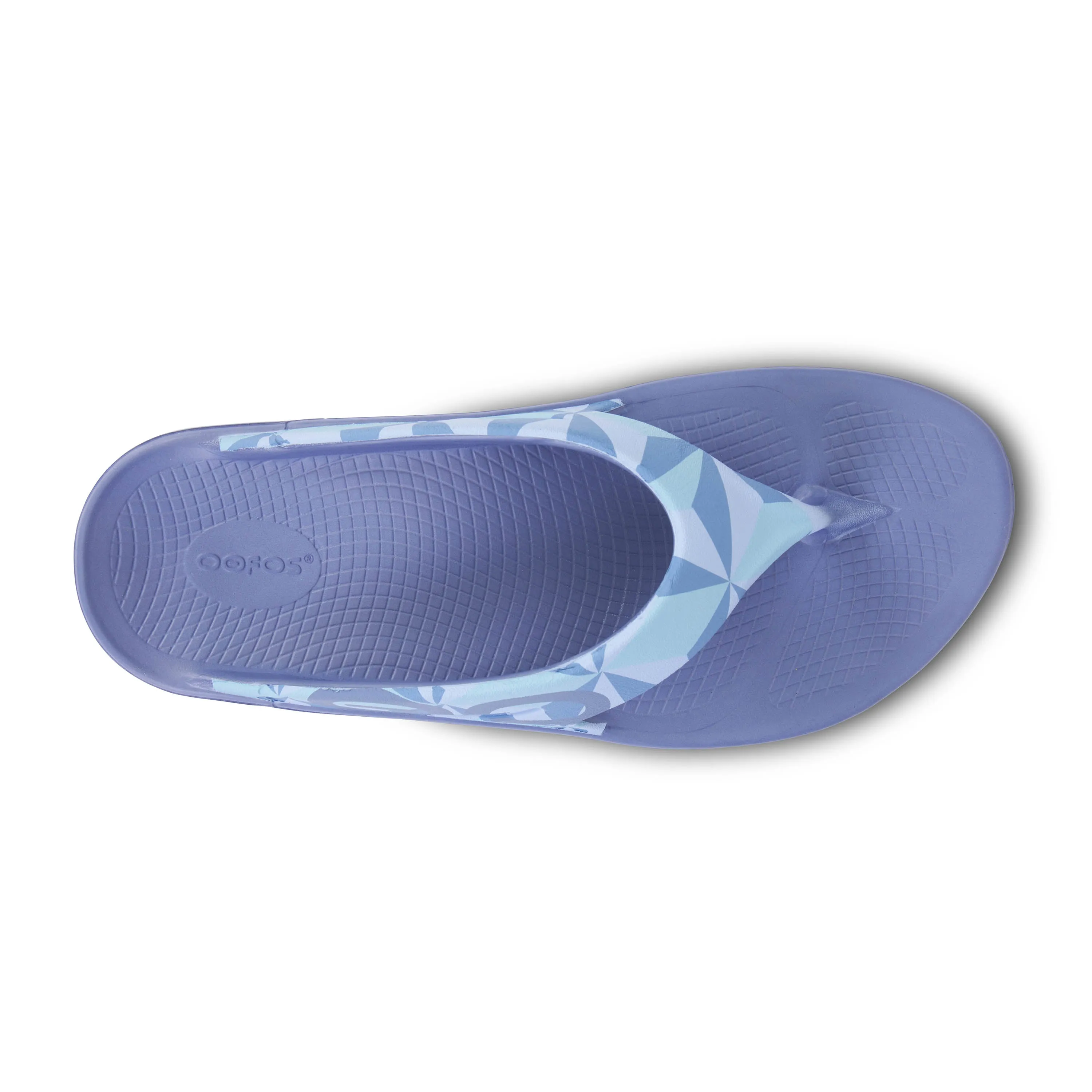 Women's Oofos OOriginal Limited Sandal Color: Fractal Water Drop