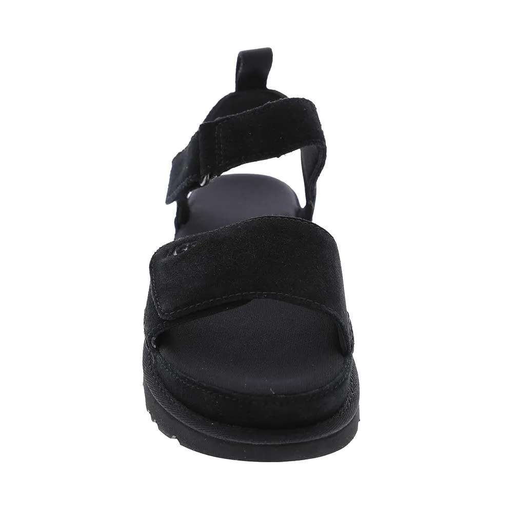 Women's Shoes UGG GOLDENSTAR Suede Sandals 1136783 BLACK