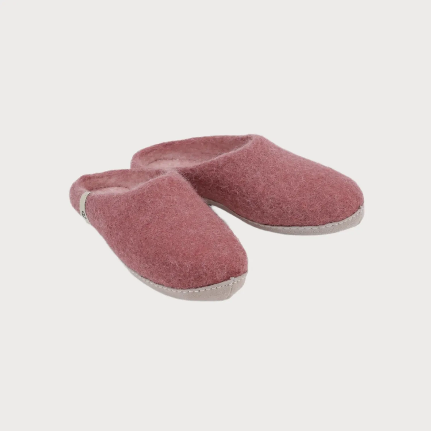 Wool Felt Slippers: Rose