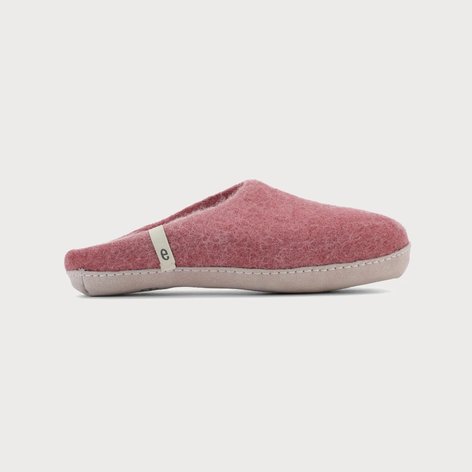 Wool Felt Slippers: Rose