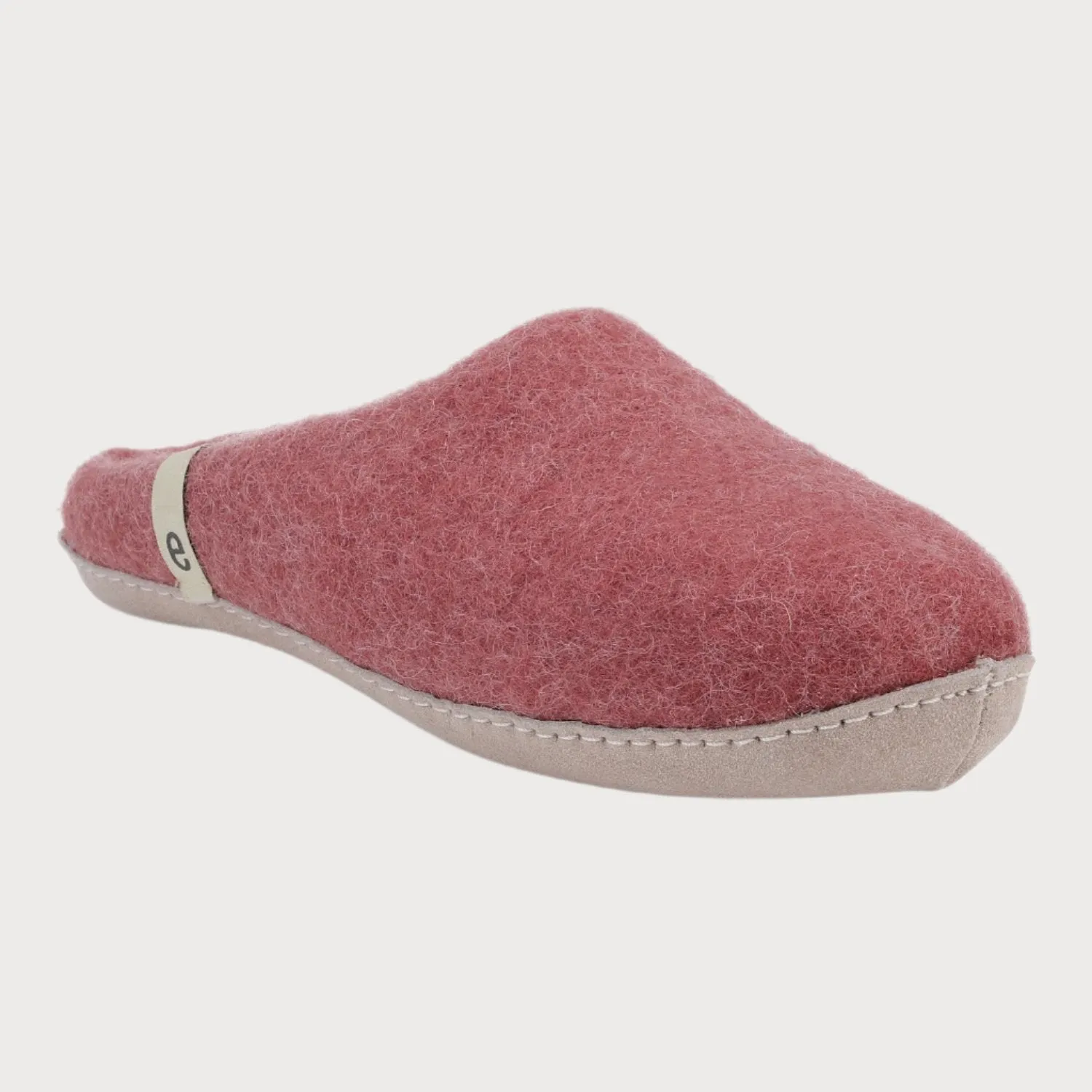 Wool Felt Slippers: Rose